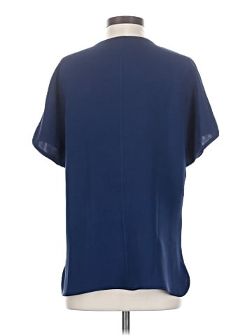 Lafayette 148 New York Short Sleeve Silk Top (view 2)