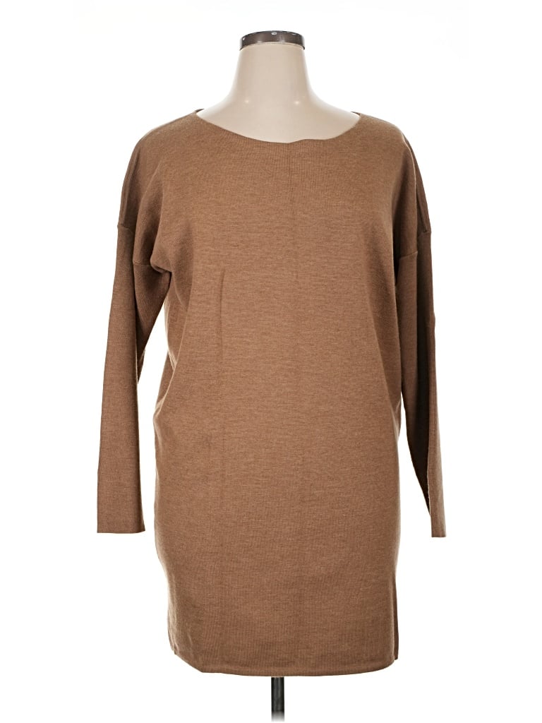 Pre-owned Jcrew Wool Pullover Sweater In Brown
