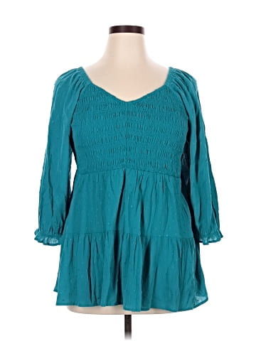 Torrid 3/4 Sleeve Blouse (view 1)