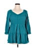 Torrid Teal 3/4 Sleeve Blouse Size 1X Plus (1) - photo 1
