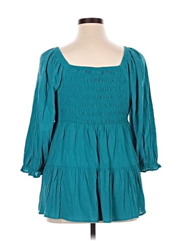 Torrid 3/4 Sleeve Blouse (view 2)