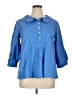 Misslook 100% Polyester Blue 3/4 Sleeve Blouse Size XL - photo 1