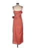 billy j 100% Polyester Orange Cocktail Dress Size 14 - photo 2