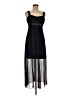 Connected Apparel 100% Polyester Black Cocktail Dress Size 6 (petite) - photo 1