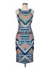 Karen Millen Graphic Blue Cocktail Dress Size 6 - photo 1