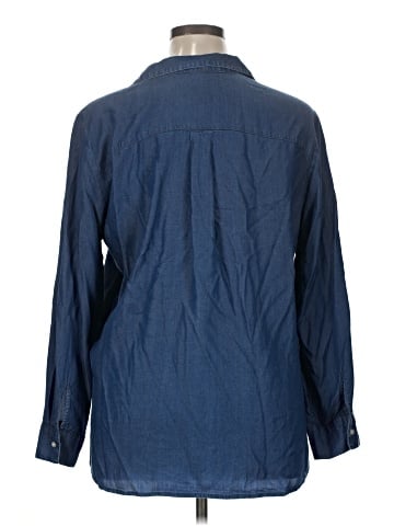 Ann Taylor LOFT Outlet Long Sleeve Button-Down Shirt (view 2)