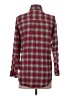 Madewell Plaid Burgundy Long Sleeve Button-Down Shirt Size XS - photo 2