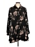 Comfy U.S.A. 100% Polyester Black Long Sleeve Blouse Size M - photo 1
