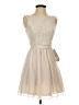 Speechless Solid Ivory Cocktail Dress Size 1 - photo 1