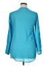 Unbranded 100% Polyester Teal Long Sleeve Blouse Size XL - photo 2