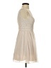 Speechless Solid Ivory Cocktail Dress Size 1 - photo 4