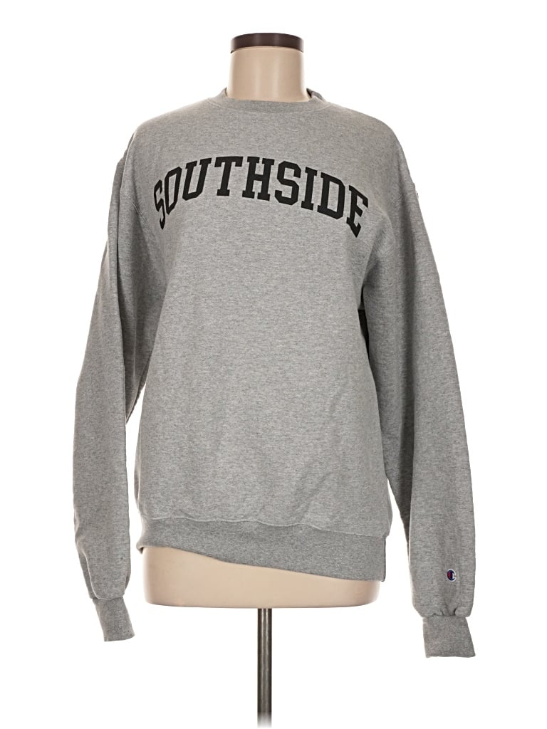 Pre-owned Champion Sweatshirt In Gray