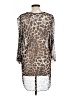 Jordan Taylor Animal Print Brown 3/4 Sleeve Blouse Size L - photo 2
