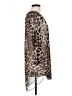 Jordan Taylor Animal Print Brown 3/4 Sleeve Blouse Size L - photo 4