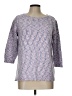 Talbots Outlet 100% Cotton Tweed Purple Pullover Sweater Size L (estimated) - photo 1