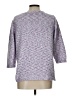 Talbots Outlet 100% Cotton Tweed Purple Pullover Sweater Size L (estimated) - photo 2