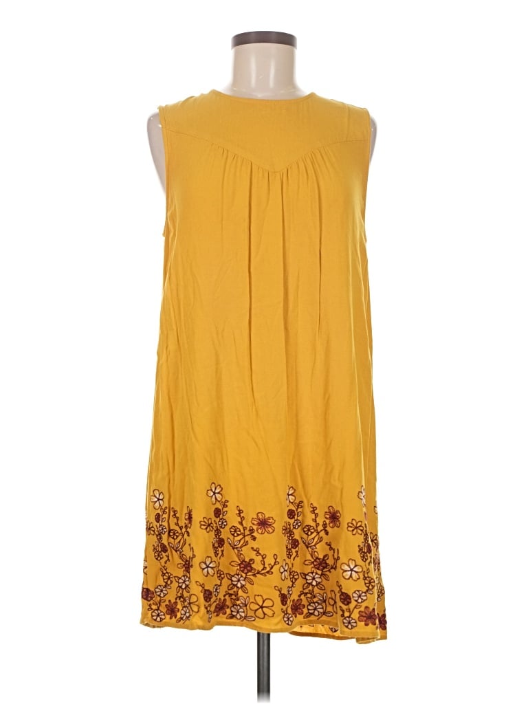 Pre-owned Blue Rain Casual Dress In Yellow