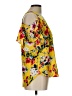 A. Byer 100% Polyester Yellow Short Sleeve Blouse Size L - photo 4
