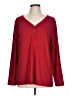 Mario Serrani Red Long Sleeve Blouse Size L - photo 1