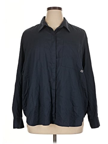 CALVIN KLEIN JEANS Long Sleeve Button-Down Shirt (view 1)