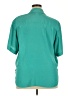 Christian Dior 100% Polyester Teal Short Sleeve Blouse Size 16 - photo 2