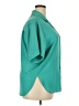 Christian Dior 100% Polyester Teal Short Sleeve Blouse Size 16 - photo 4