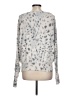 Kaileigh Silver Long Sleeve Blouse Size L - photo 2