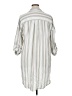 Torrid Stripes Silver 3/4 Sleeve Button-Down Shirt Size 1X Plus (1) - photo 2