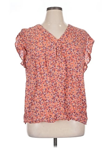 Jones New York Short Sleeve Blouse (view 1)