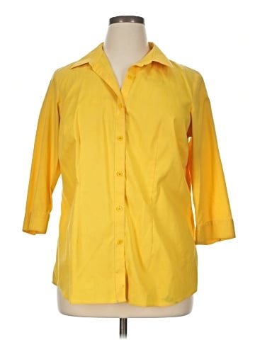 Coldwater Creek 3/4 Sleeve Button-Down Shirt (view 1)