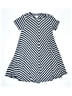Nordstrom Chevron-herringbone Blue Dress Size 10 - 12 - photo 1