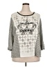 Cato Silver 3/4 Sleeve Top Size 24W - photo 1
