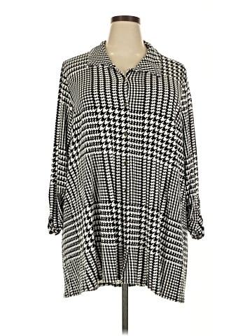 Kim Rogers 3/4 Sleeve Button-Down Shirt (view 1)