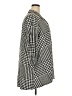 Kim Rogers Houndstooth Silver 3/4 Sleeve Button-Down Shirt Size 3X - photo 4
