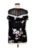 Shein Curve 100% Polyester Floral Black Sleeveless Blouse Size 16 Plus (2) - photo 2