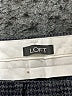 Ann Taylor LOFT Chevron-herringbone Gray Dress Pants Size 4 - photo 6