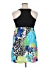 Fire Los Angeles Print Blue Cocktail Dress Size XL - photo 2