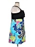 Fire Los Angeles Print Blue Cocktail Dress Size XL - photo 4