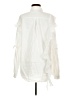 Shein 100% Cotton Ivory Long Sleeve Blouse Size M - photo 2