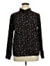 CAbi 100% Polyester Print Black Long Sleeve Blouse Size L - photo 1