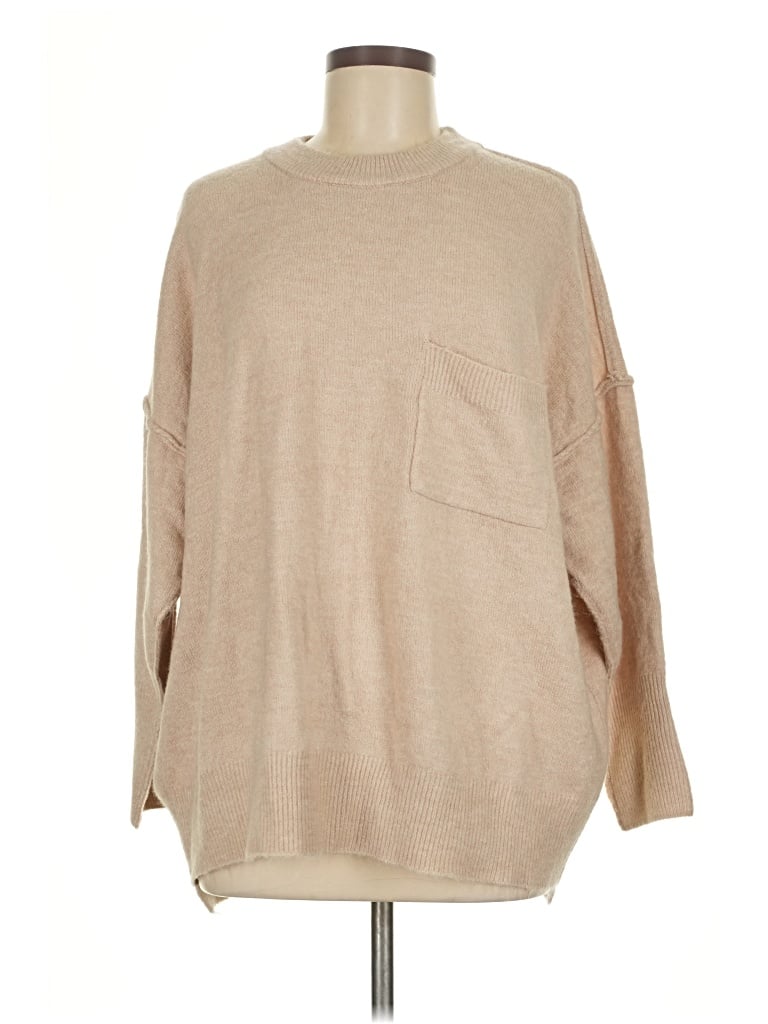 Pre-owned Zenana Pullover Sweater In Brown