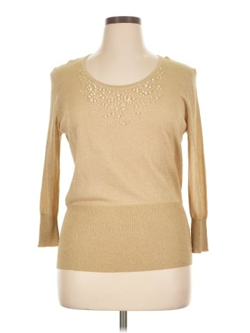 August Silk Pullover Sweater (view 1)