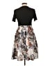 Unbranded 100% Polyester Graphic Gray Black Cocktail Dress Size L - photo 2