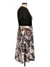 Unbranded 100% Polyester Graphic Gray Black Cocktail Dress Size L - photo 4