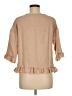 Unbranded Tan 3/4 Sleeve Blouse Size M - photo 2
