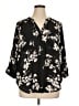 Torrid 100% Polyester Black 3/4 Sleeve Blouse Size 1X Plus (1) - photo 1