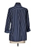 Notations Stripes Blue 3/4 Sleeve Blouse Size S - photo 2