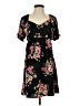 Luna Chix 100% Polyester Floral Black Casual Dress Size S - photo 1
