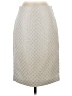 Ann Taylor Chevron-herringbone Ivory Silver Formal Skirt Size 2 - photo 1