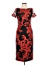 JS Collections 100% Polyester Paisley Red Cocktail Dress Size 6 - photo 1